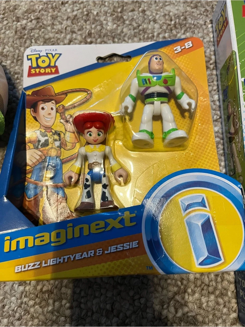 Disney Pixar Toy Story Buzz Lightyear Plush, imaginext figures and puzzle